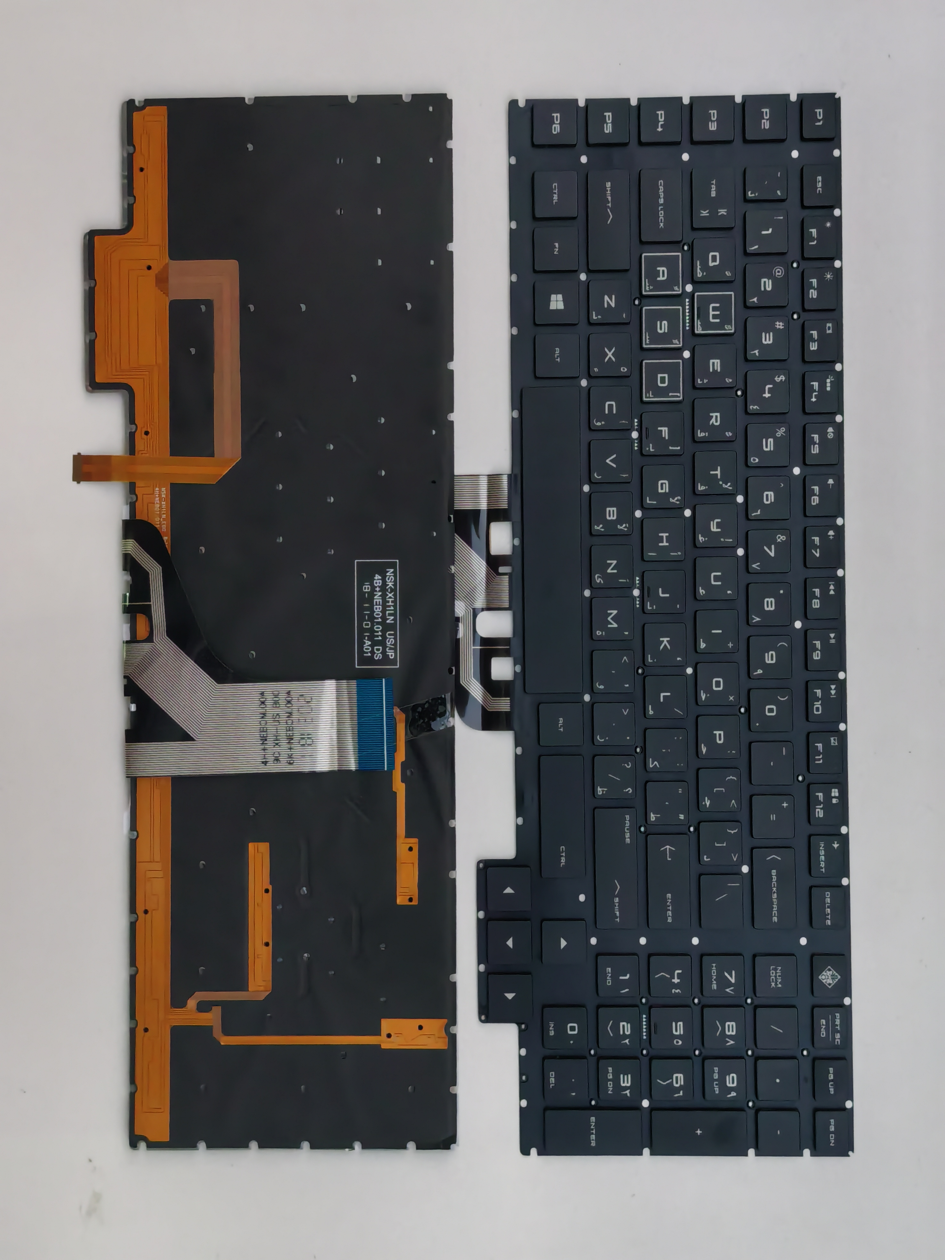 Picture of New Replacement Laptop Keyboard For HP 17-AN 5th generation colorful backlight BLACK Backlit AR Layout